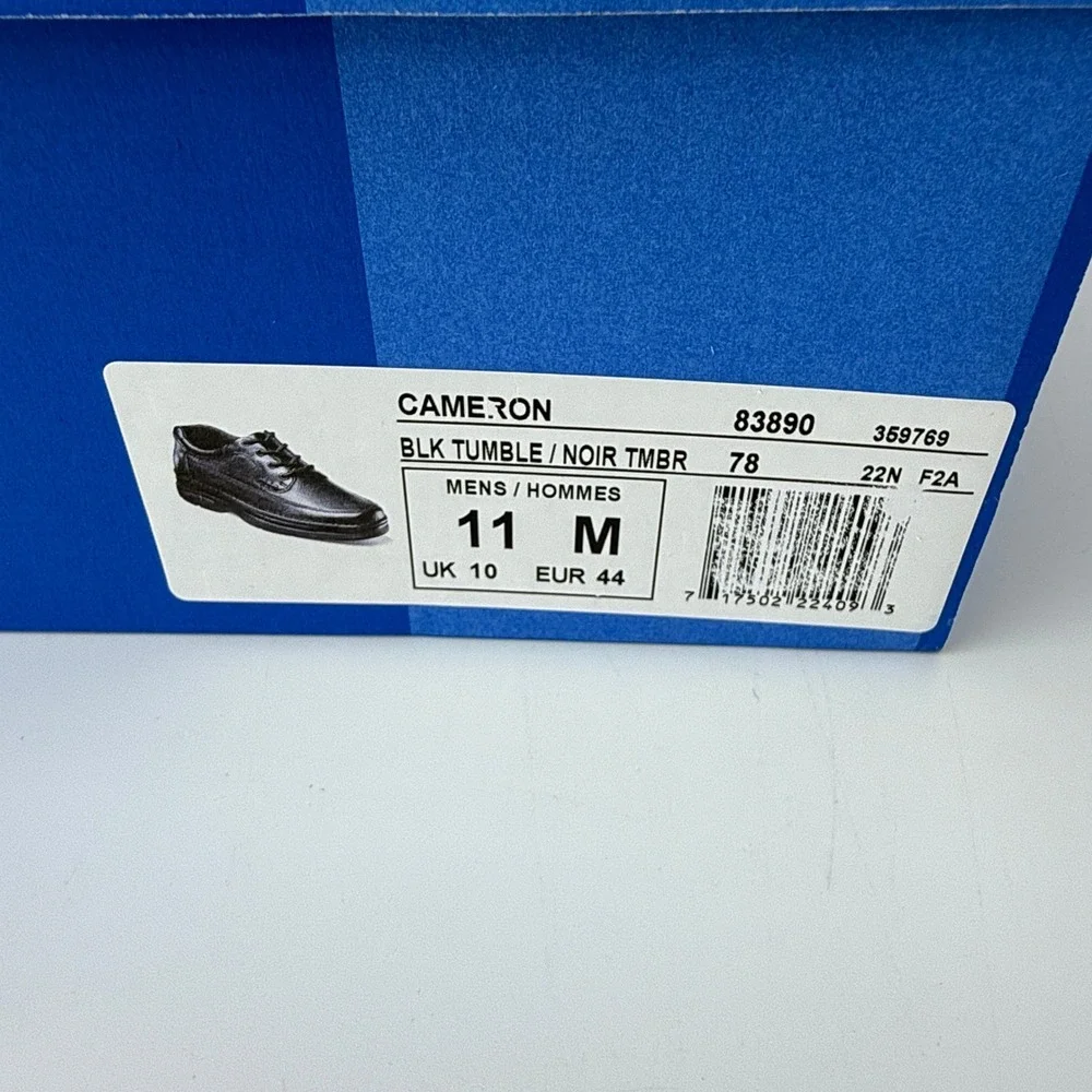Nunn Bush Cameron Leather Comfort Gel Shoes Mens 11 M Black Tumble NIB